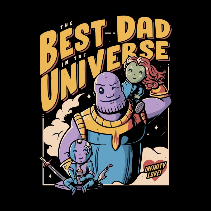 Best Dad in the Universe Comic Art Throw Pillow