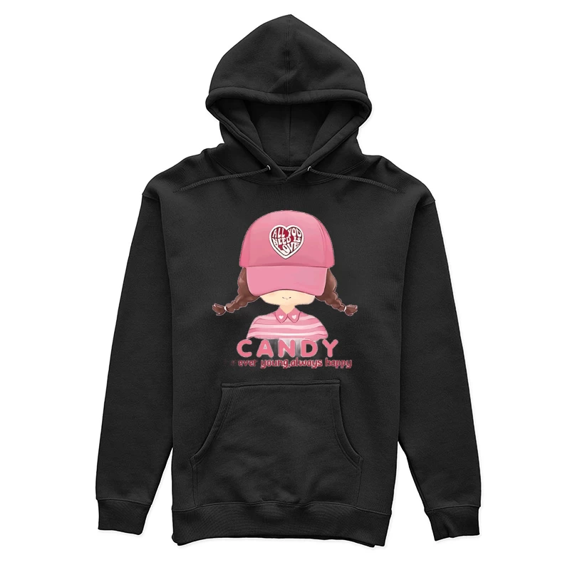 Candy Mädchen mit Mütze Damen Pullover Hoodie