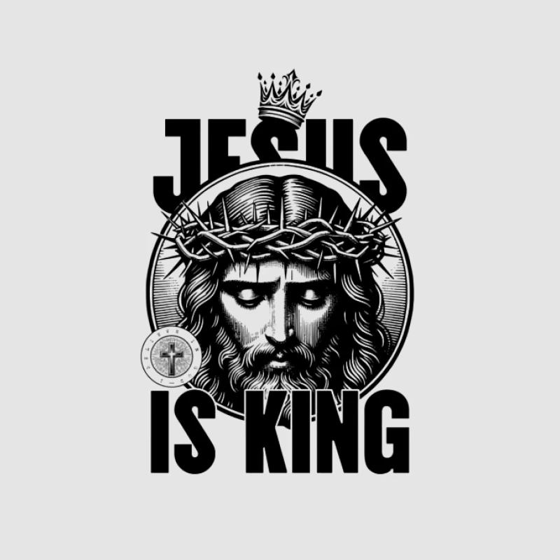 Jésus est Roi, Couronne d'épines, Art religieux Homme Sweat à capuche