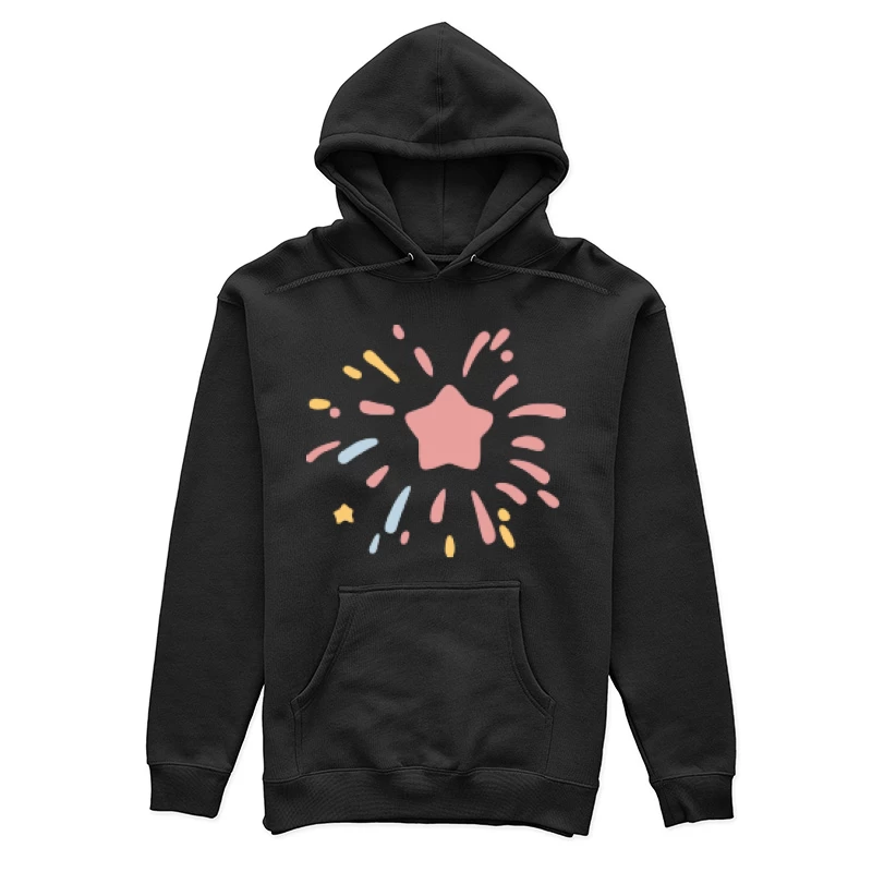 Bunte Sternexplosion Damen Pullover Hoodie