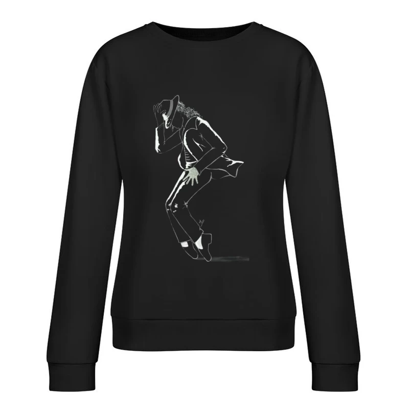 Dynamic Dance Silhouette Female Pullover Sweatshirt