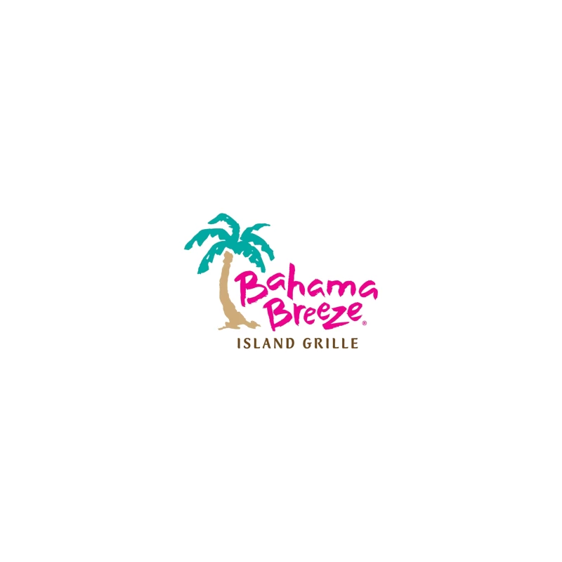 Bahama Breeze Island Grille Restaurant Logo with Tropical Palm Tree iPhone Case