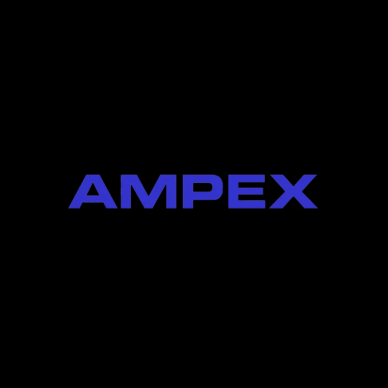 Ampex Blue Corporate Logo Throw Pillow