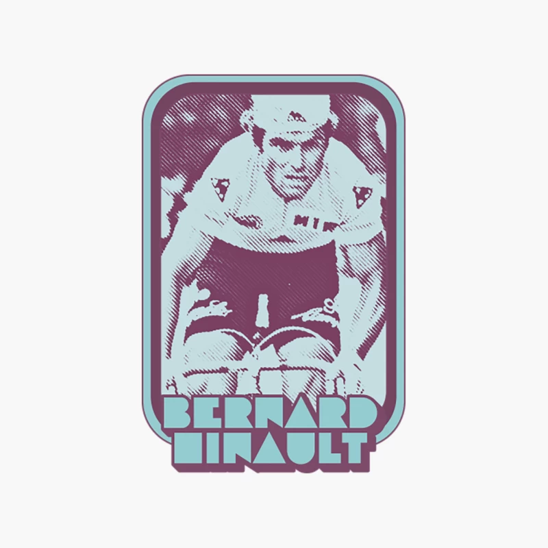 Bernard Hinault  Retro Cycling Fan Art Design Cotton Tote Bag