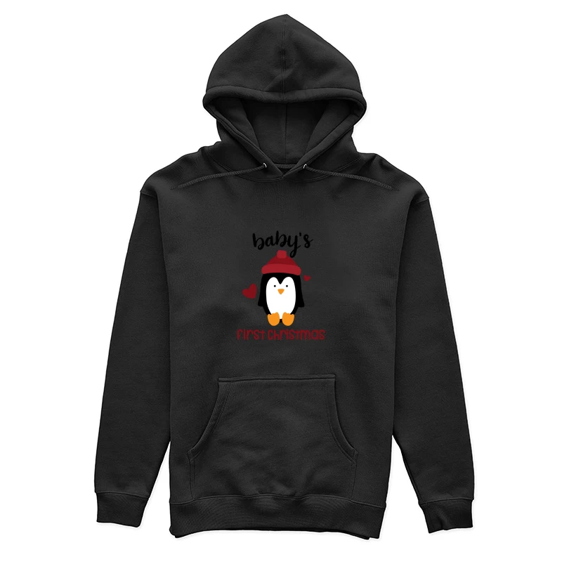 Premier Noël avec pingouin mignon Femme Sweat à capuche