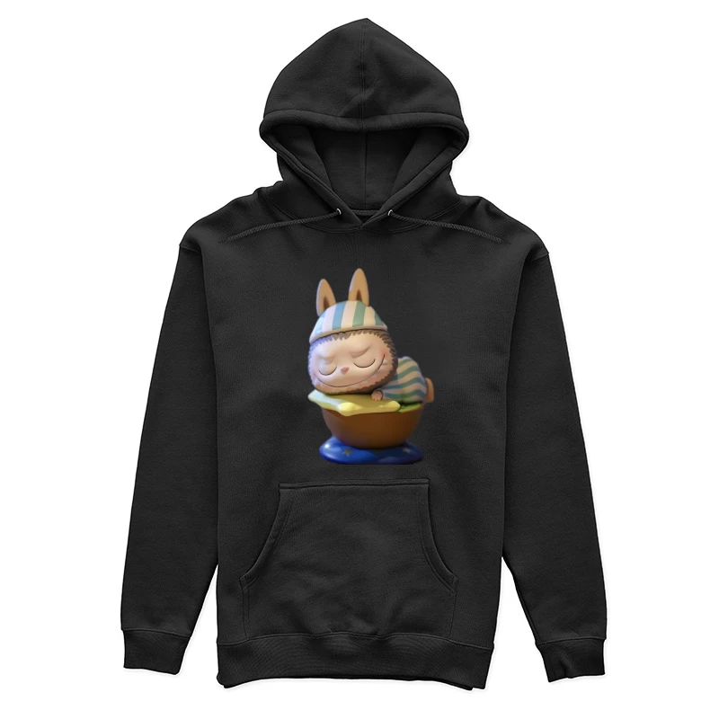 Schlafendes Tier in Schlafanzug Damen Pullover Hoodie
