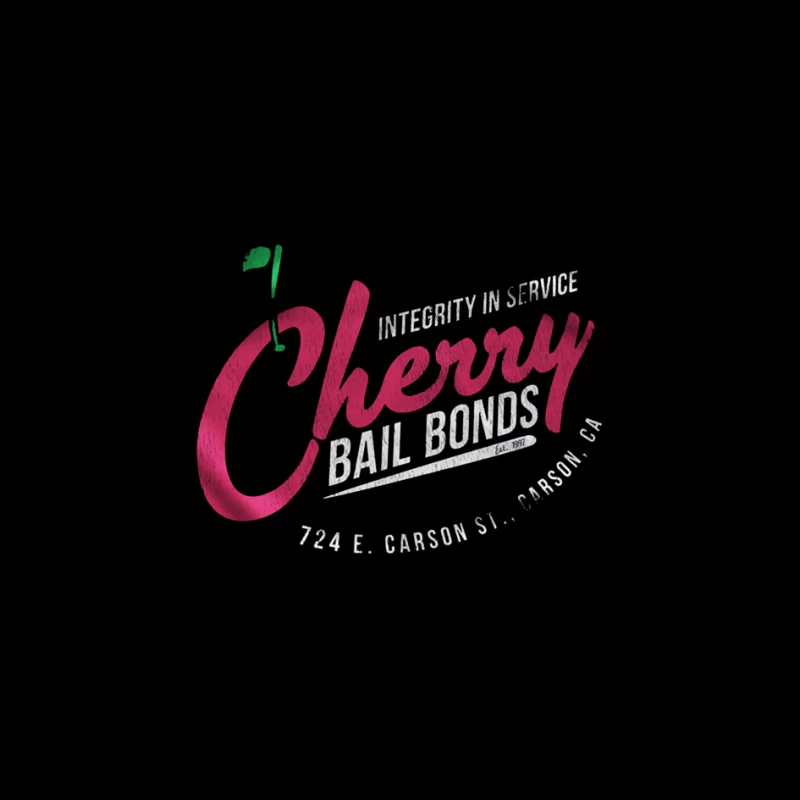 Cherry Bailbonds Retro Pin