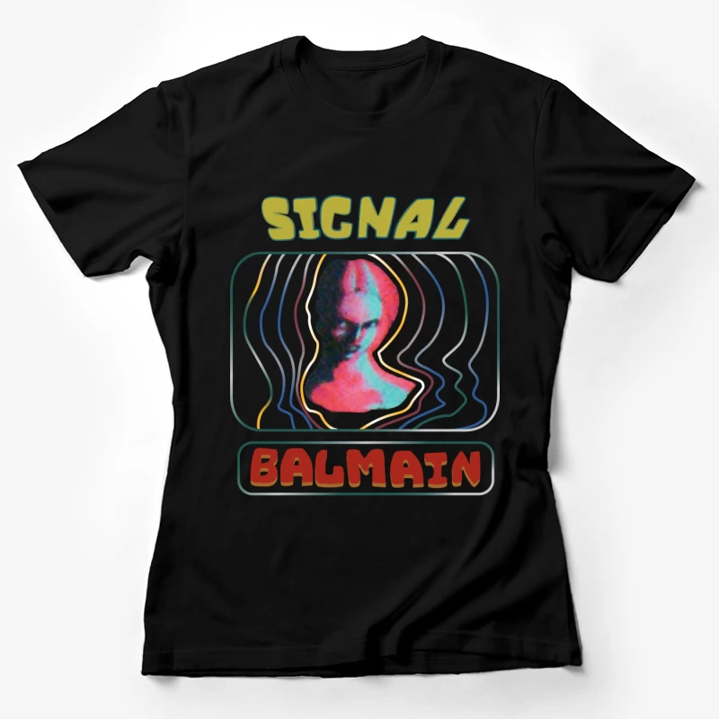 Retro Signal Kunstwerk Damen T-Shirt