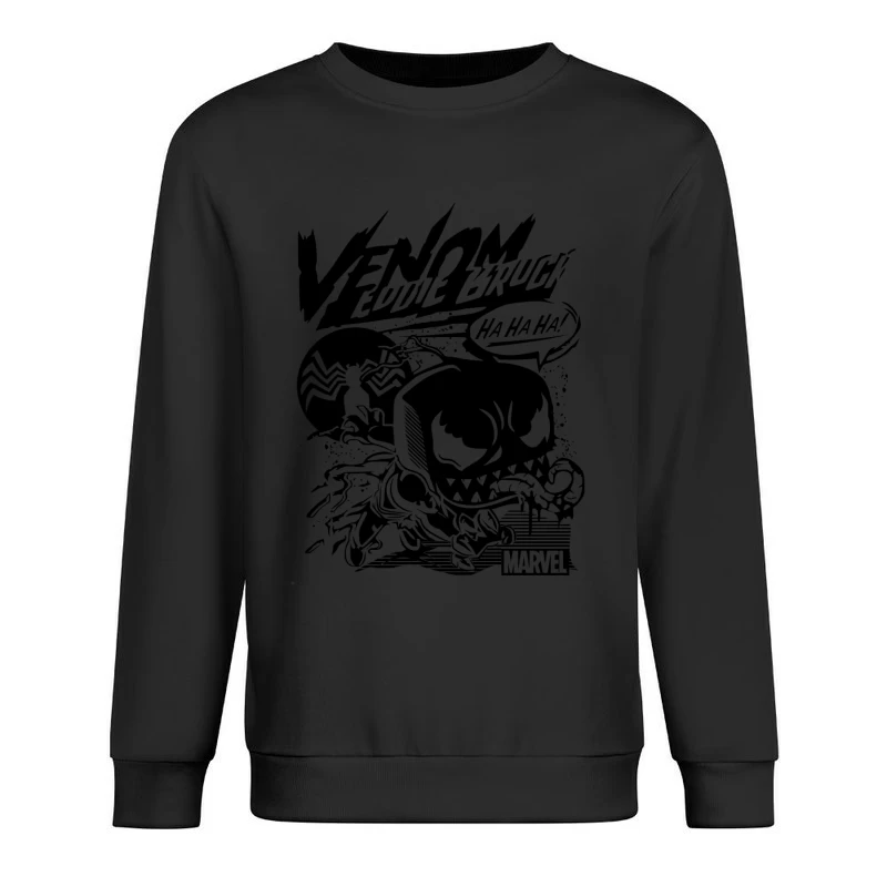 Minimalist Black Symbol Design Male Pullover Sweatshirt