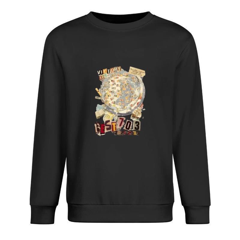 Collage di lettere e numeri Felpa pullover Uomo