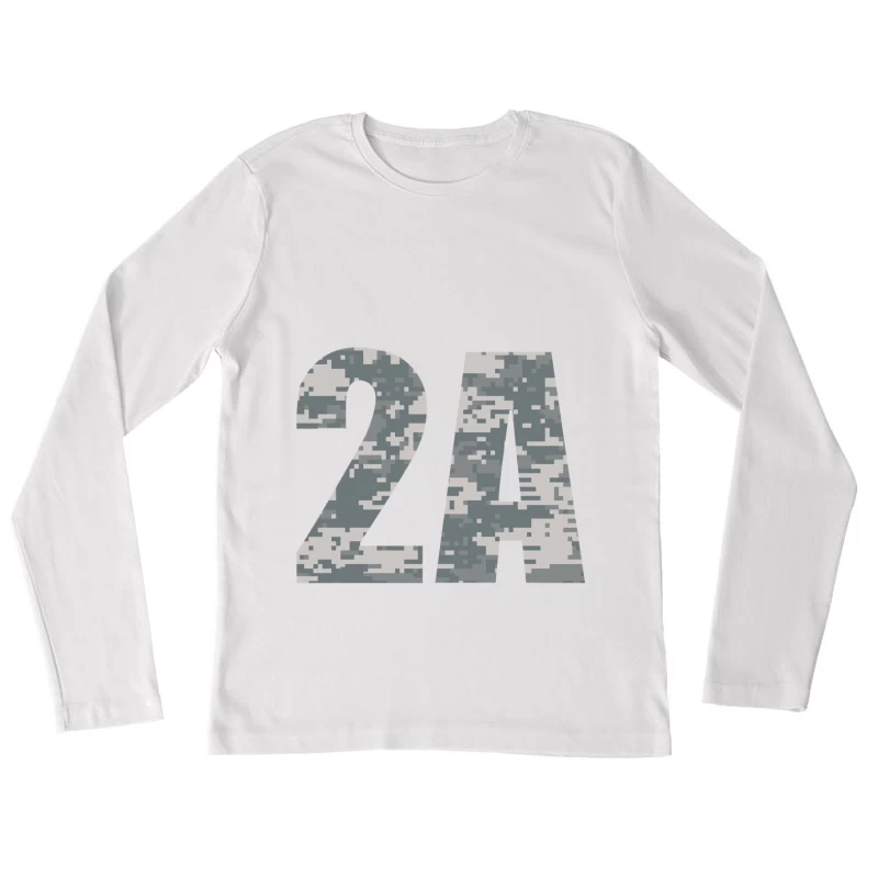 Digitale Tarnung 2A Damen Langarm T-Shirt