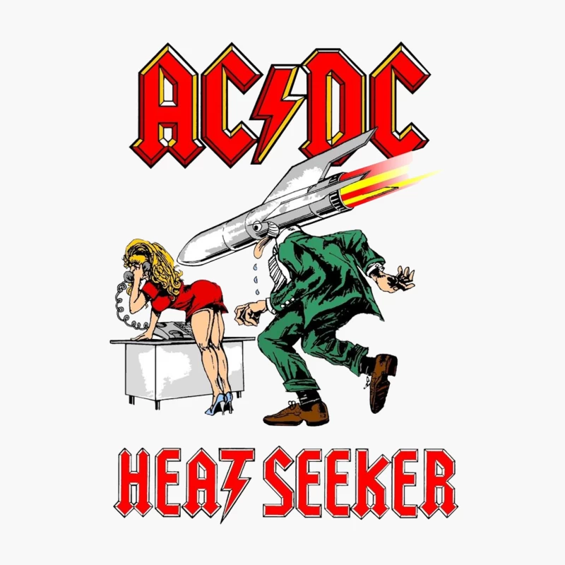 Retro Rock - AC/DC HEATSEEKER Cotton Tote Bag