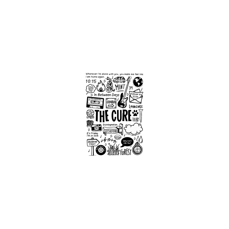 The Cure Band Fan Art Doodle Collection Coffee Mug