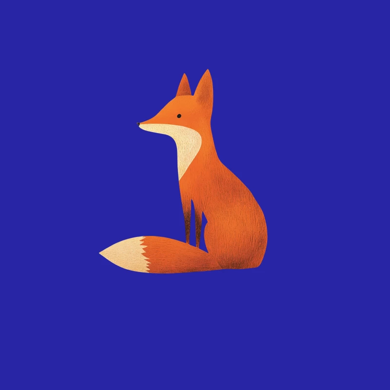 Cute Stylized Fox Illustration Male Tank Top