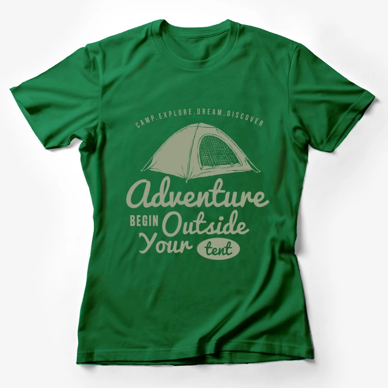 Aventure en Plein Air: Explorez et Découvrez Femme T-Shirt