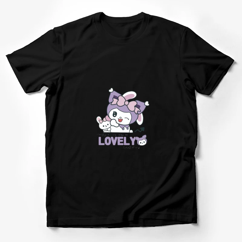 Design di personaggio carino con fiocco Maglietta Uomo