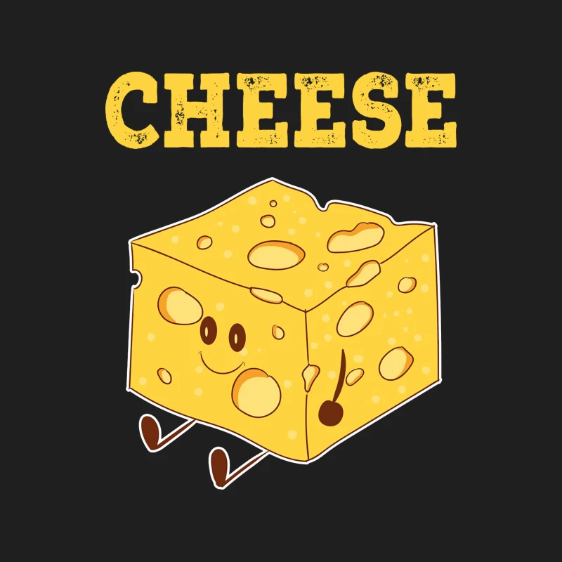 Lustiger Käse-Charakter Illustration Herren Tanktops