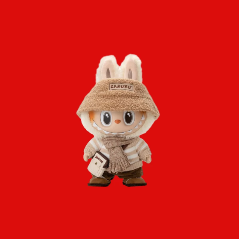 Niedliche Labubu-Figur mit Winterkleidung Herren Tanktops