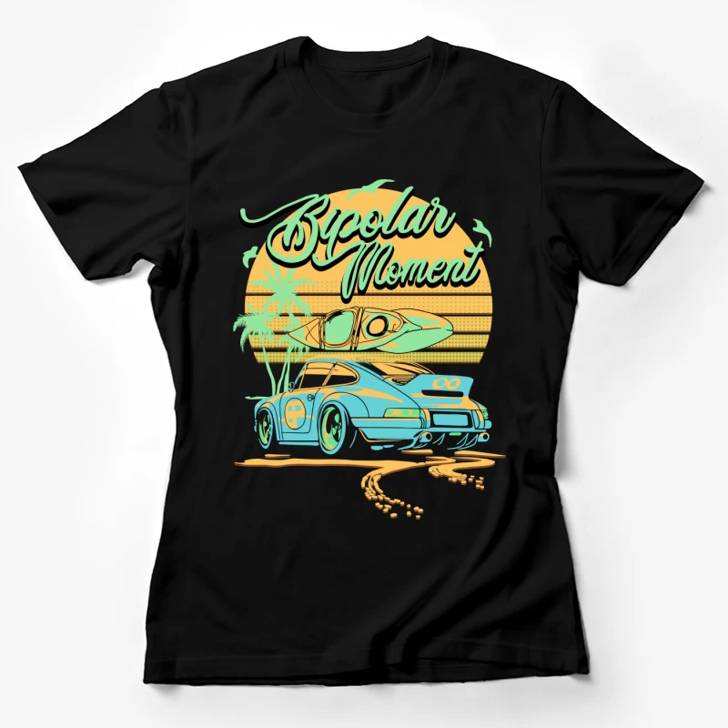 Sommerabenteuer mit Auto und Kajak Damen T-Shirt