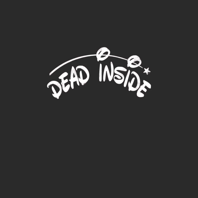 Dead Inside - Nihilistic Typographic Design Baseball Cap