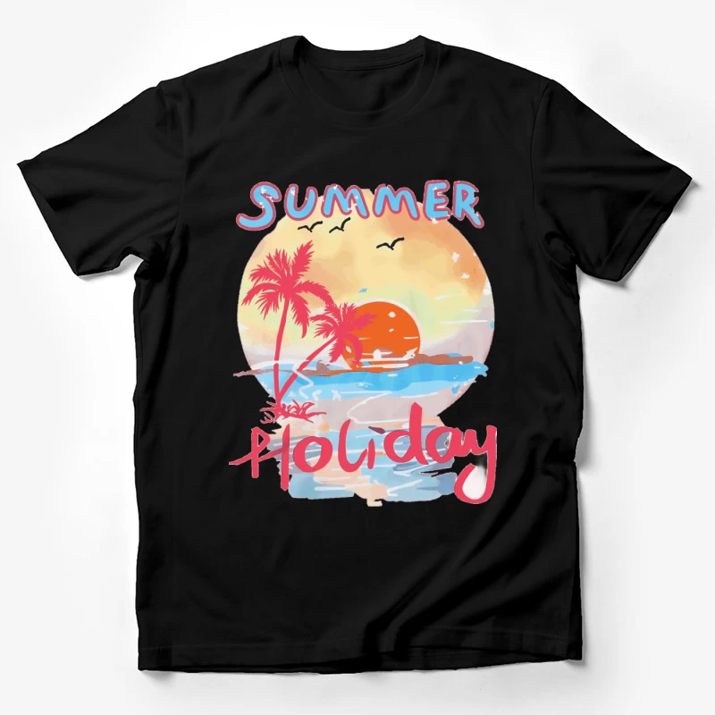 Sommerurlaub Sonnenuntergang Herren T-Shirt