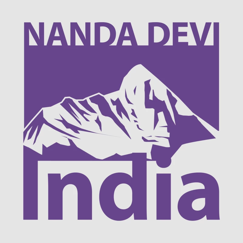 Nanda Devi Berglogo in Indien Herren Pullover Hoodie