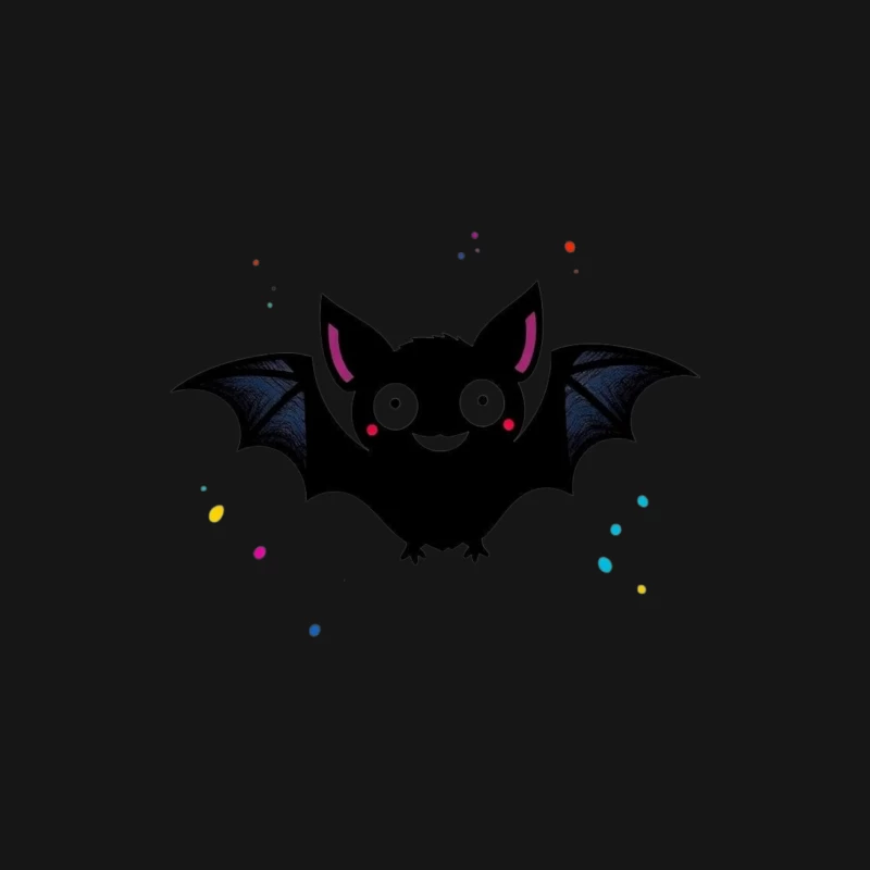 Cute Cartoon Bat Male Long Sleeve T-Shirt