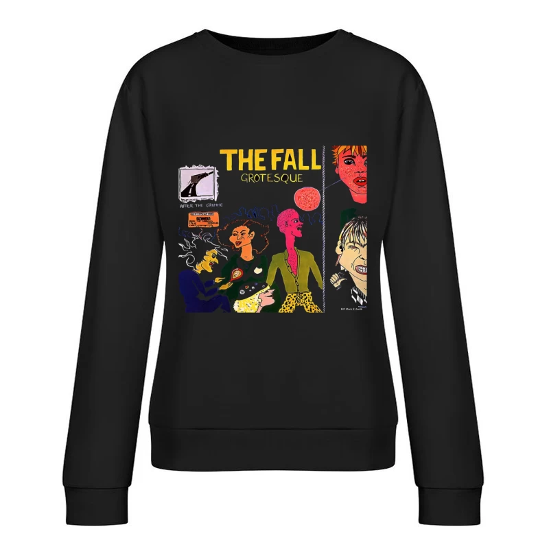 The Fall's "Grotesque" Post-Punk Album Cover Illustration Female Pullover Sweatshirt