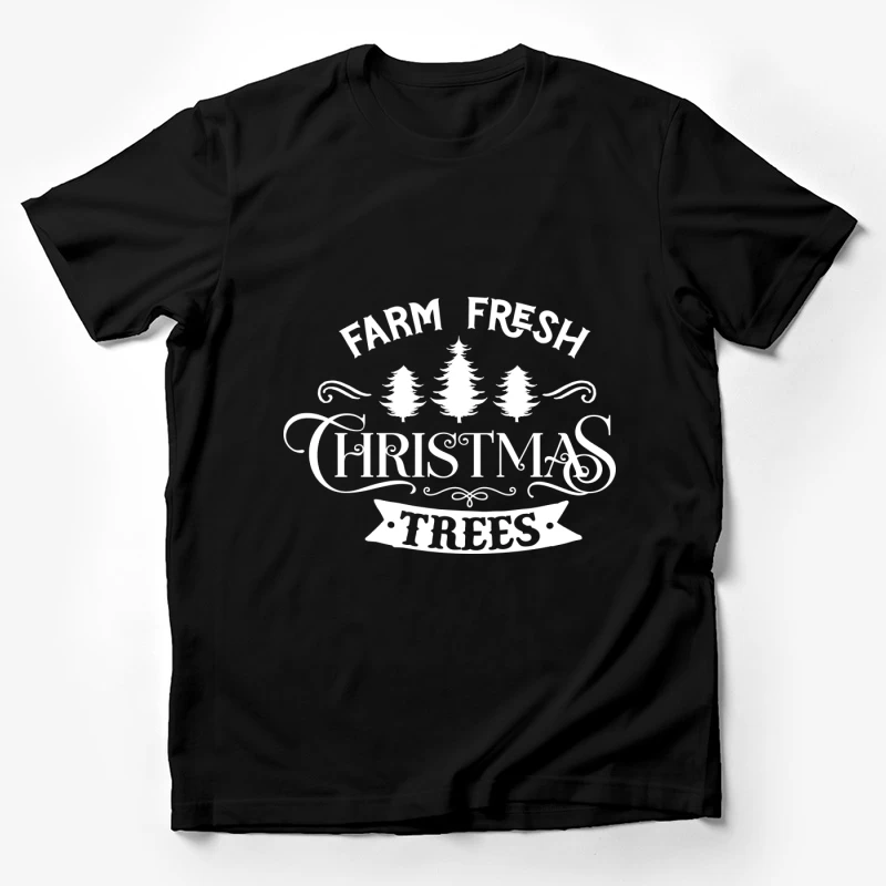 Affiche de vente d'arbres de Noël frais Homme T-Shirt