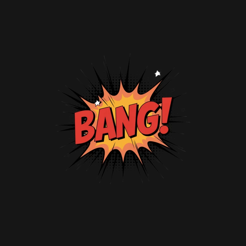 Explosive Comic Pop Art Text: BANG! Mouse Pad