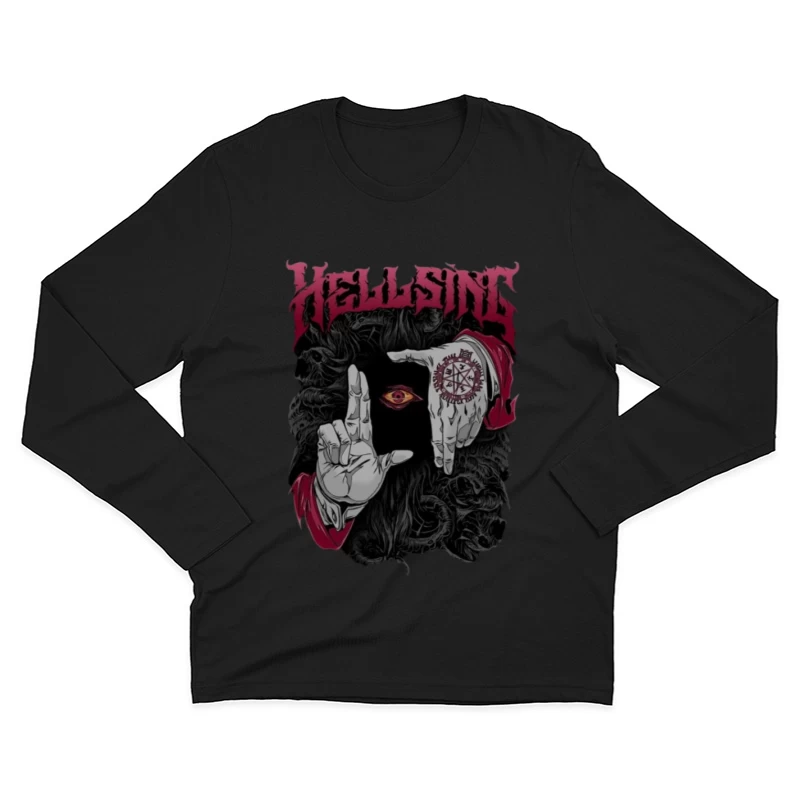 Höllische Gesten und Symbolik Herren Langarm T-Shirt