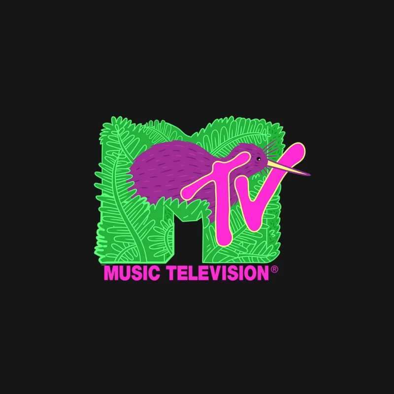MTV-Logo mit Kiwi und Blättern Herren T-Shirt