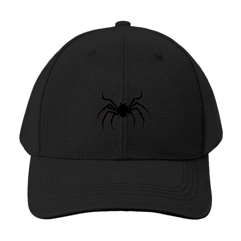 Menacing Spider Silhouette in Black Baseball Cap