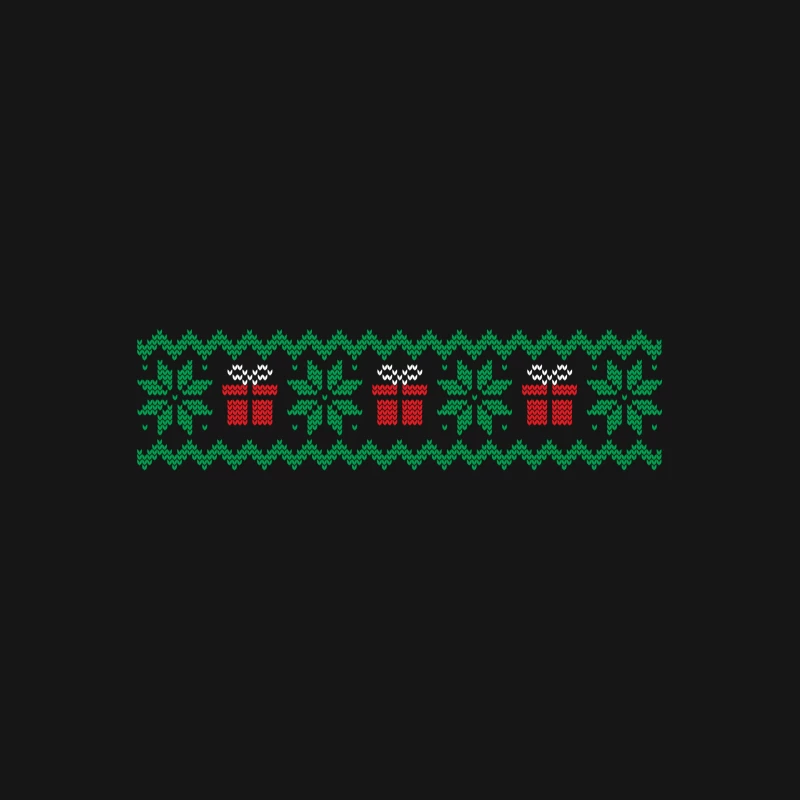 Motif de Noël avec cadeaux et flocons de neige Femme T-Shirt