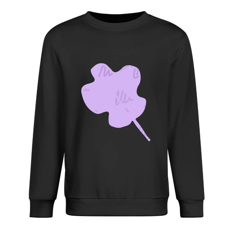 Feuille lilas abstraite Homme Sweat-shirt à enfiler