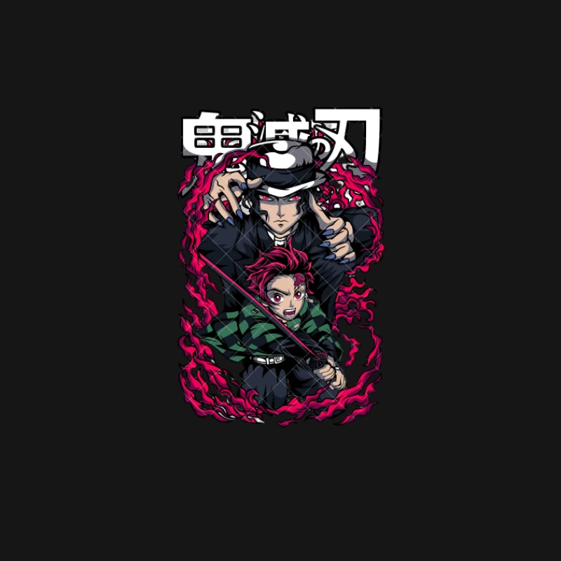 Kämpfer mit Schwert und dämonischer Hintergrund Herren T-Shirt
