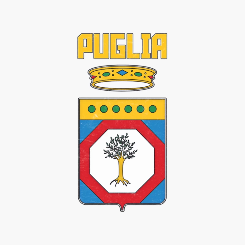 ApuliaPuglia Italy Region Coat of Arms  Vintage Style Cotton Tote Bag