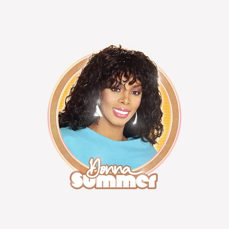 Donna Summer Retro Style Fan Art Design Female T-Shirt