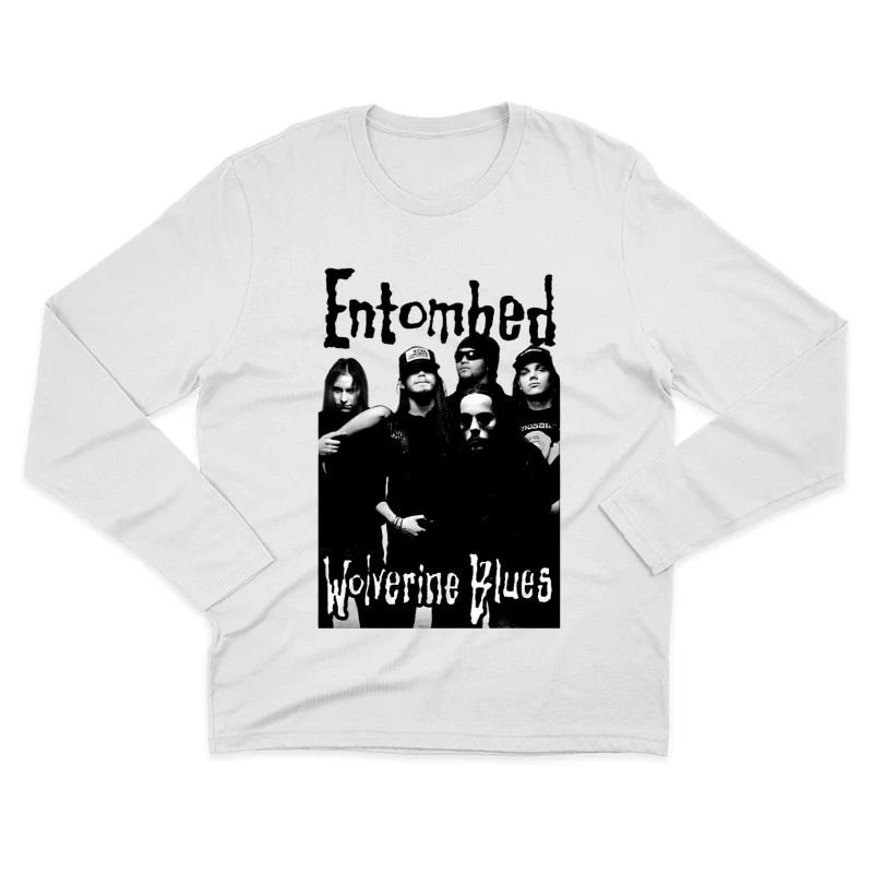 Entombed Wolverine Blues Black White Male Long Sleeve T-Shirt