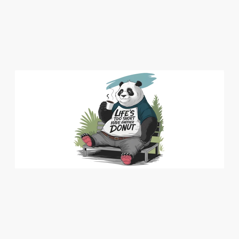 Relaxed Panda's Humorous Life Motto Coffee Mug