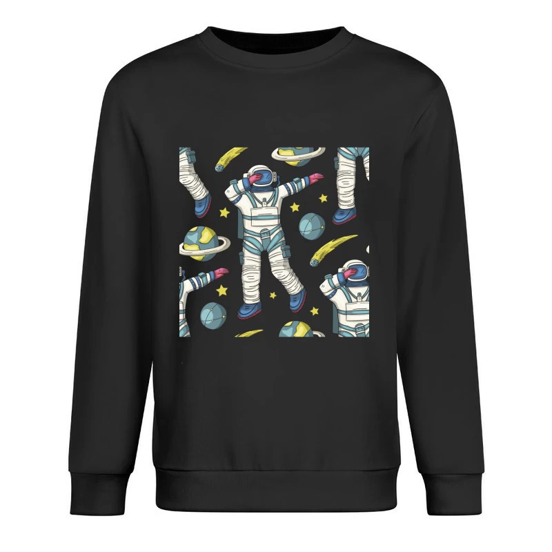 Weltraum-Abenteuer mit Astronauten Herren Pullover Sweatshirt