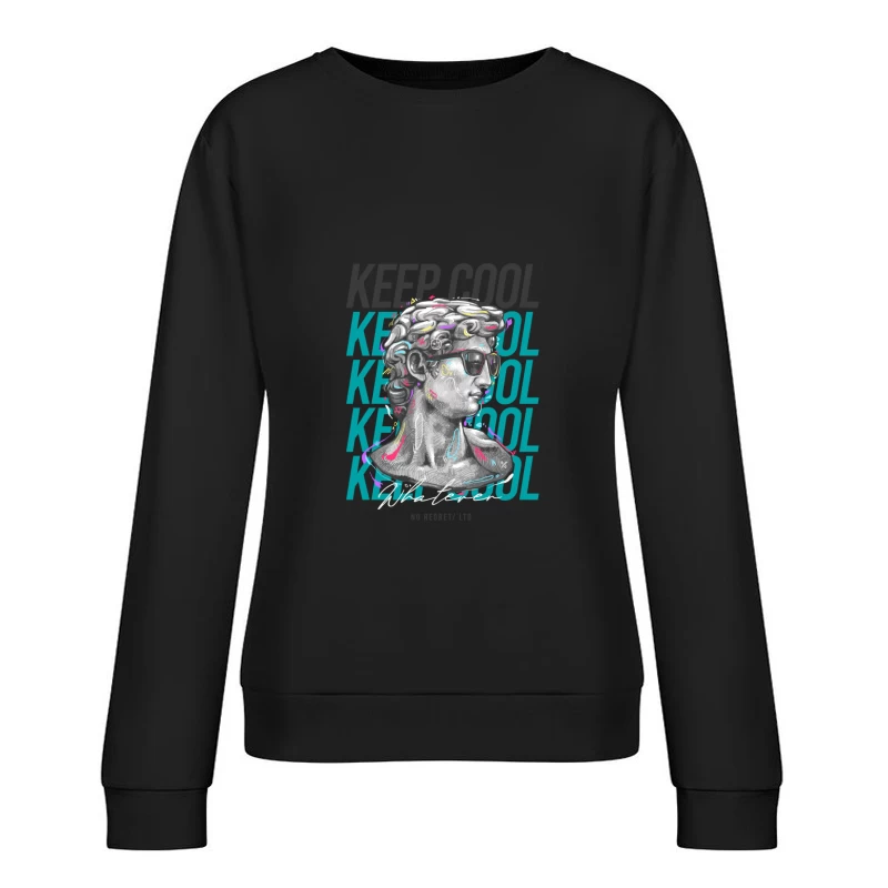 Kühle Skulptur im Pop-Art-Stil Damen Pullover Sweatshirt