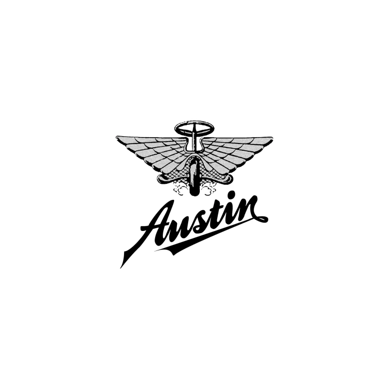 Vintage Austin Motorcycle Company Winged Logo Design Travel Mug