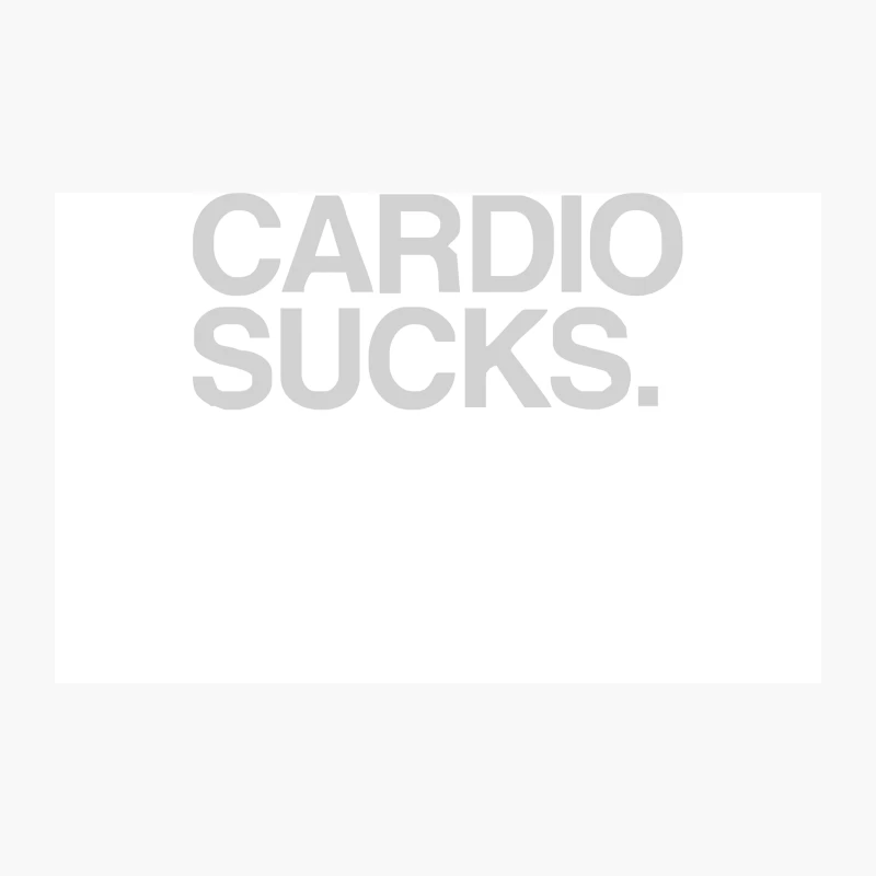 Cardio Sucks - exercise running gym training workout fitness trainer tee Travel Mug