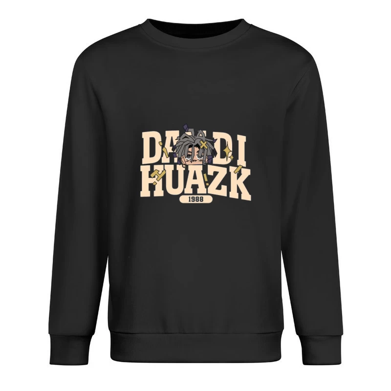 Coole Comic-Grafik Dandi Huazk Herren Pullover Sweatshirt