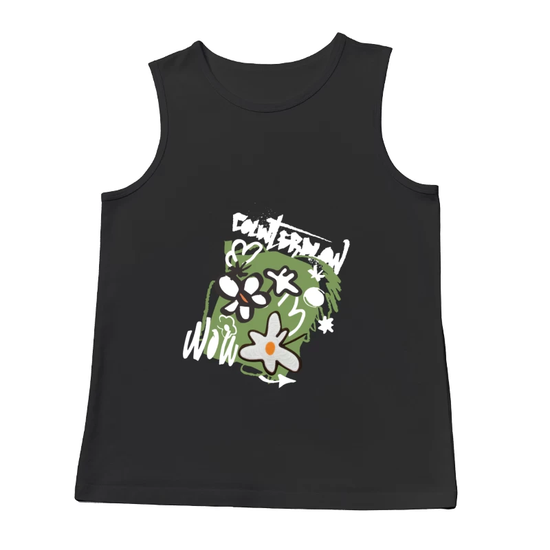 Blumen und Graffiti-Mischung Herren Tanktops