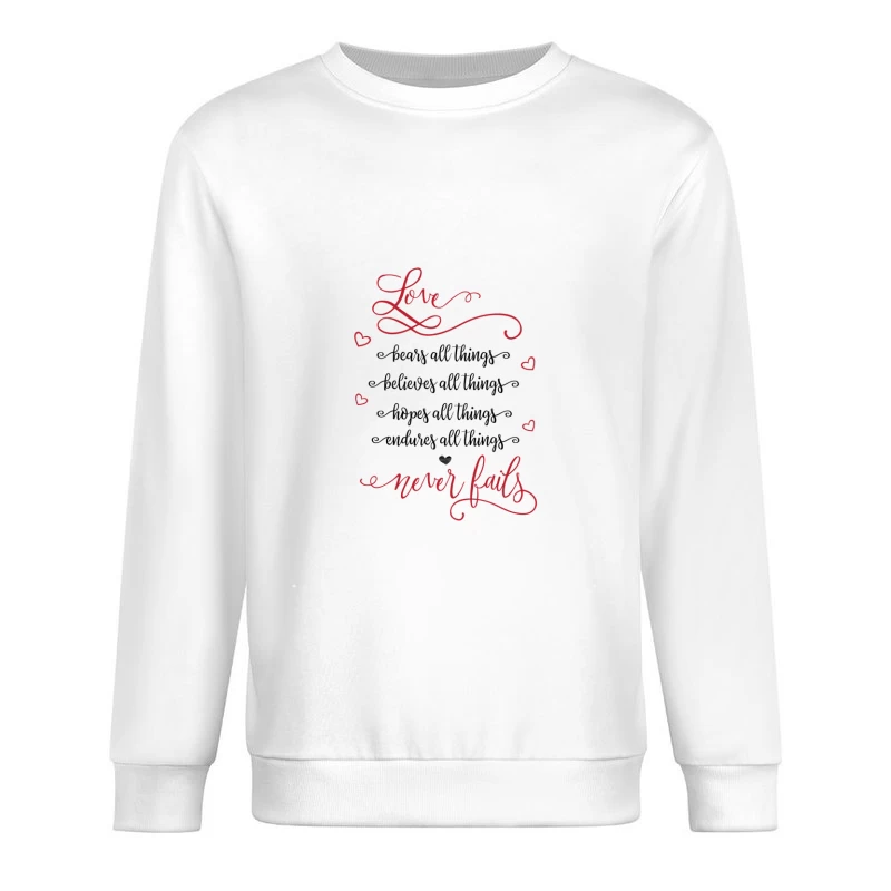 Amour éternel en design romantique Homme Sweat-shirt à enfiler
