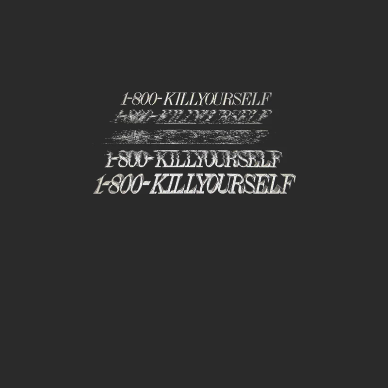1-800-KILLYOURSELF Dark Humor Memeshirt Baseball Cap