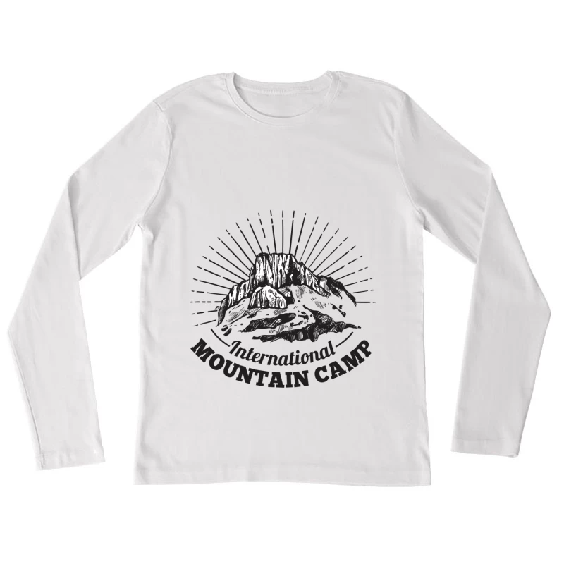 Internationales Berglager Logo Damen Langarm T-Shirt