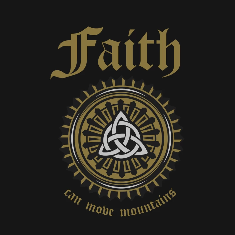 Symbole de Foi et Triquetra Homme Manches Longues T-Shirt